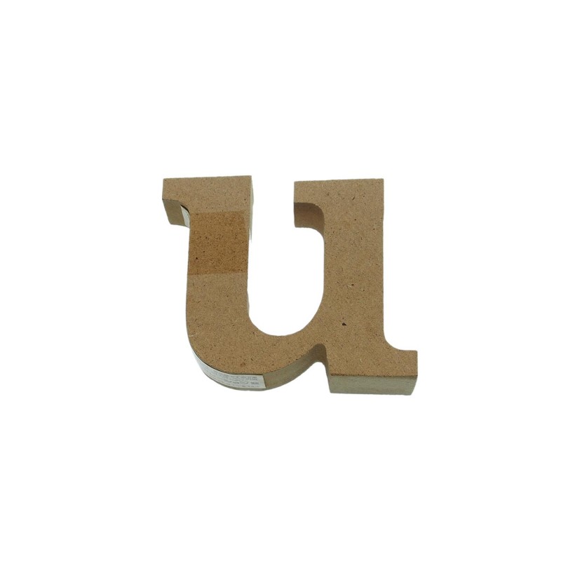 MDF 3D Letter Small u